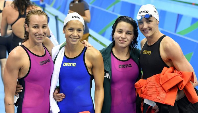 Hosszú Katinka; Verrasztó Evelyn; Késely Ajna; Kapás Boglárka